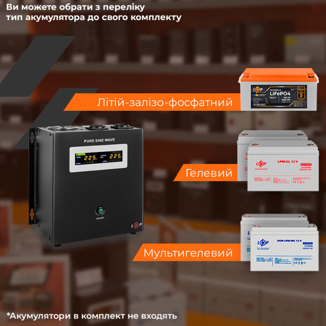 ДБЖ з правильною синусоїдою 24V LPY-W-PSW-2000VA+ (1400Вт)10A/20A