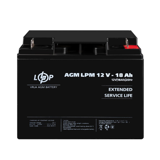 Аккумулятор AGM LPM 12V – 18 Ah