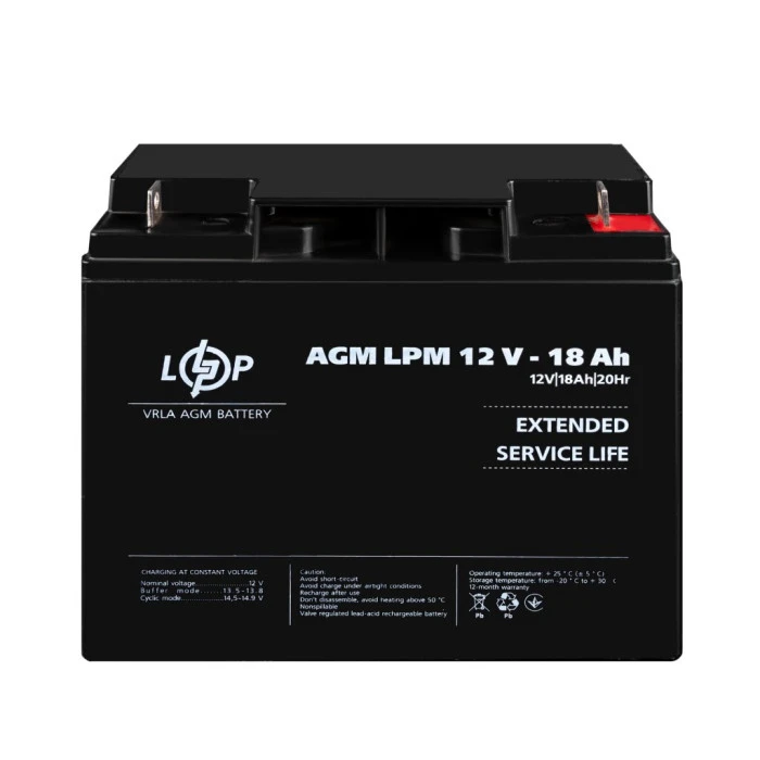 Аккумулятор AGM LPM 12V – 18 Ah