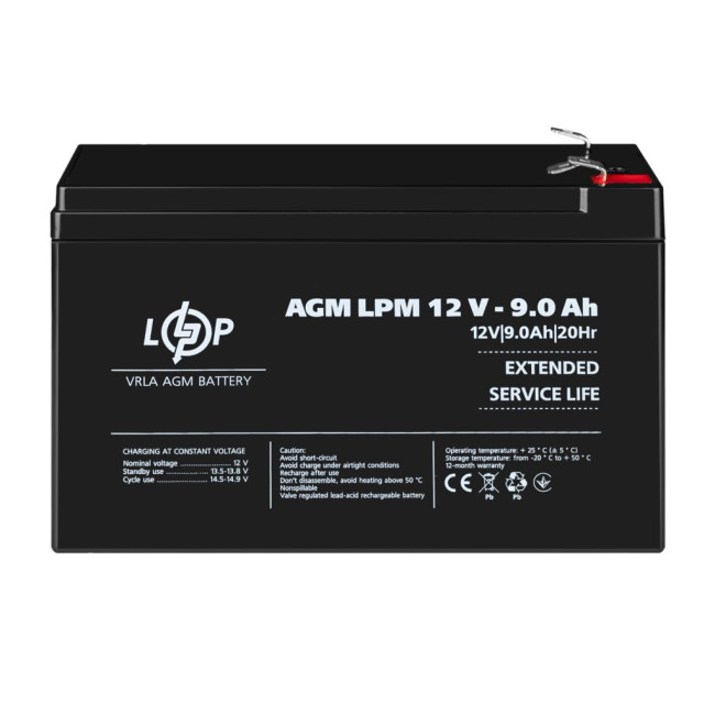 Аккумулятор AGM LPM 12V - 9 Ah