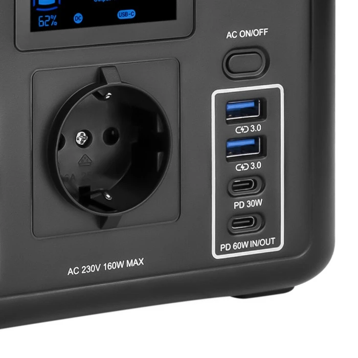 Багатофункціональна портативна зарядна станція LP CHARGER 160 (160W, 204Wh)