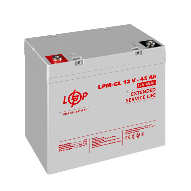 Аккумулятор гелевой LPM-GL 12V - 45 Ah