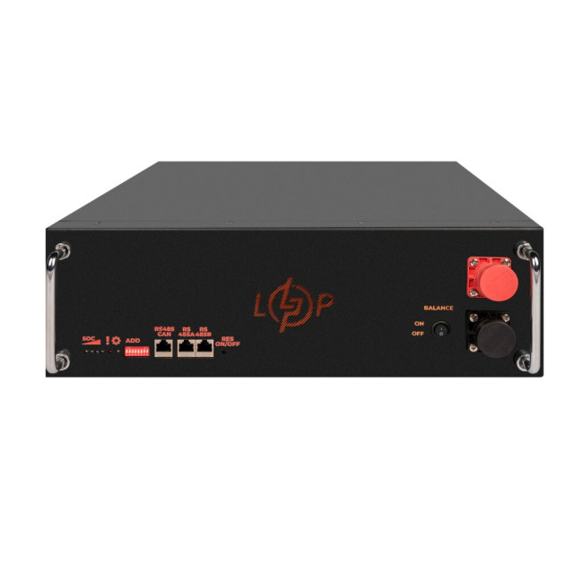Аккумулятор LP LiFePO4 51,2V - 100 Ah (5120Wh) (BMS SP 100A/50А) RM RS485/CAN LCD BL