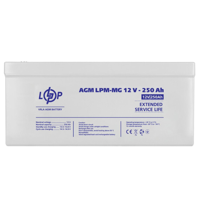 Аккумулятор мультигелевый LPM-MG 12V - 250 Ah
