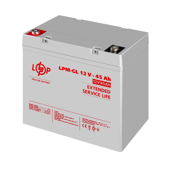 Аккумулятор гелевой LPM-GL 12V - 45 Ah