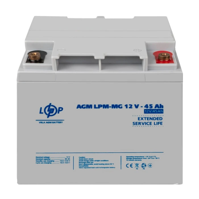 Аккумулятор мультигелевый LPM-MG 12V - 45 Ah