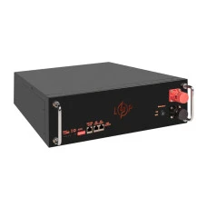 Акумулятор LP LiFePO4 51,2V - 100 Ah (5120Wh) (BMS SP 100A/50А) RM RS485/CAN LCD BL