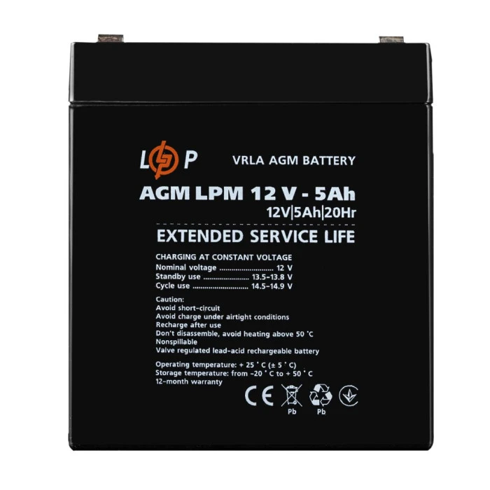 Аккумулятор AGM LPM 12V – 5 Ah