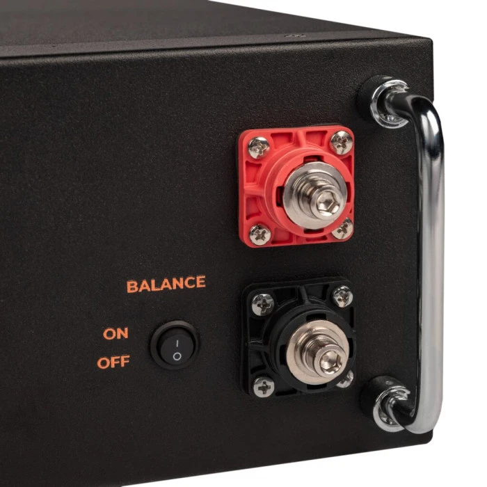 Аккумулятор LP LiFePO4 51,2V - 100 Ah (5120Wh) (BMS SP 100A/50А) RM RS485/CAN LCD BL