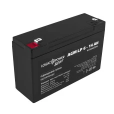 Акумулятор AGM LP 6V - 14 Ah Silver