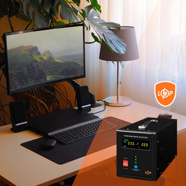 ДБЖ LogicPower LPY-PSW-1500VA+ (1050Вт) 10A/15A з правильною синусоїдою 24V