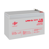 Аккумулятор гелевой LPM-GL 12V - 7 Ah