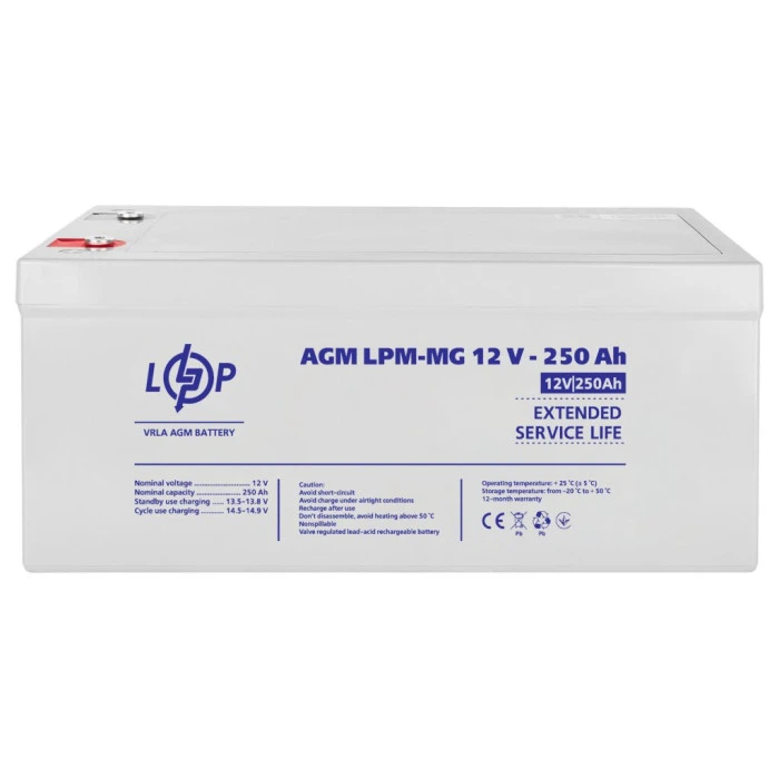 Аккумулятор мультигелевый LPM-MG 12V - 250 Ah