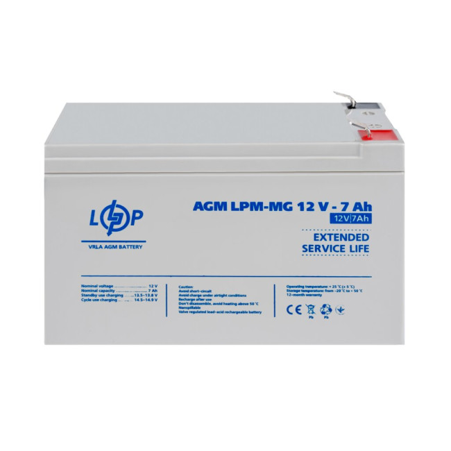 Аккумулятор мультигелевый LPM-MG 12V - 7 Ah