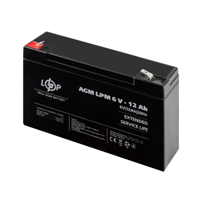 Аккумулятор AGM LPM 6V - 12 Ah