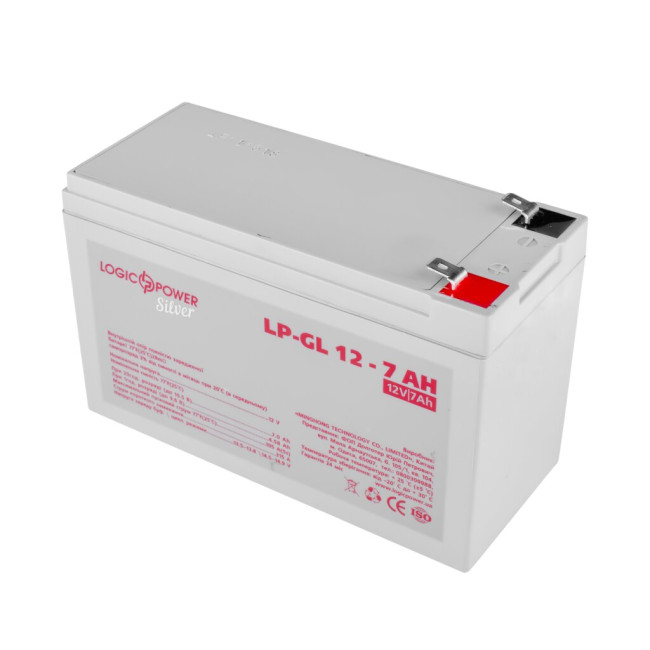Аккумулятор гелевой LP-GL 12V - 7 Ah Silver