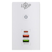 Мережевий фільтр (подовжувач) LP (5x220V-2500W, 1xUSB-38W/PD/QC3.0, 1xType-C 20W, 1xUSB 18W)