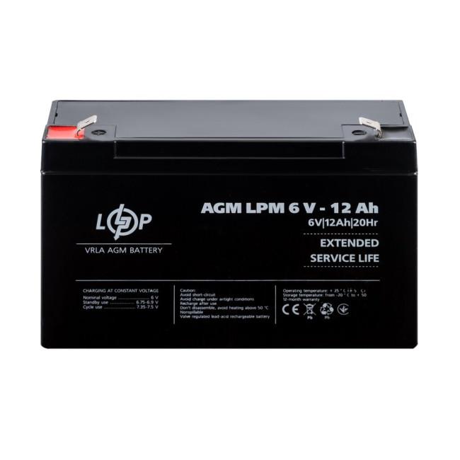 Аккумулятор AGM LPM 6V - 12 Ah