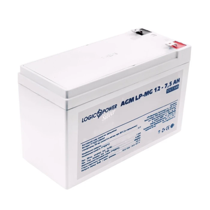 Аккумулятор мультигелевый LP-MG 12V - 7.5 Ah Silver
