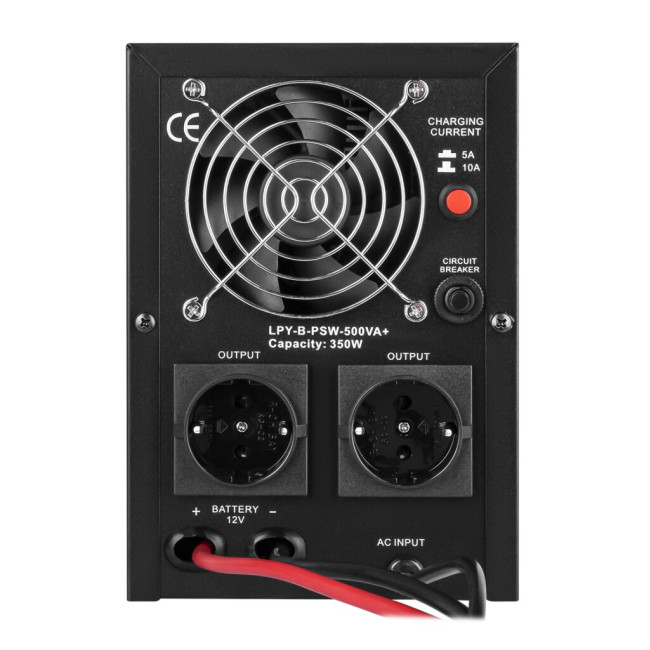 ДБЖ з правильною синусоїдою 12V LPY-B-PSW-500VA+ (350Вт) 5A/10A