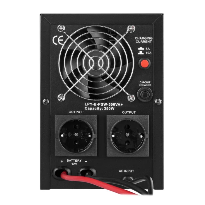 ДБЖ з правильною синусоїдою 12V LPY-B-PSW-500VA+ (350Вт) 5A/10A
