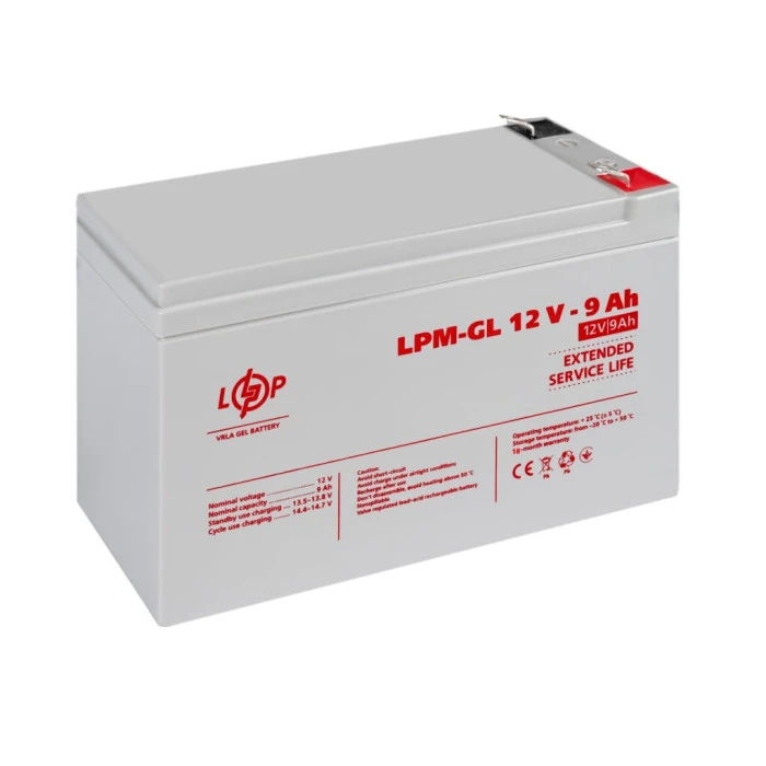 Аккумулятор гелевый LPM-GL 12V - 9 Ah