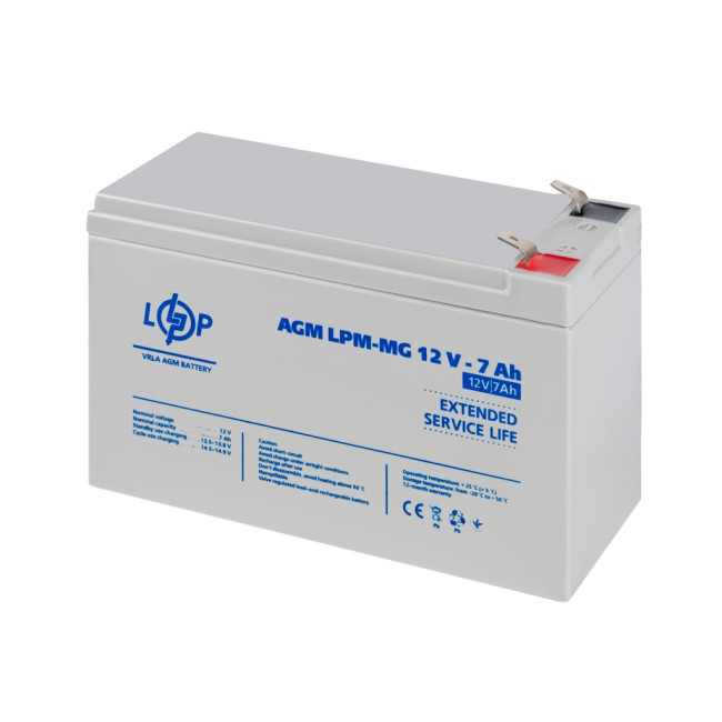 Аккумулятор мультигелевый LPM-MG 12V - 7 Ah