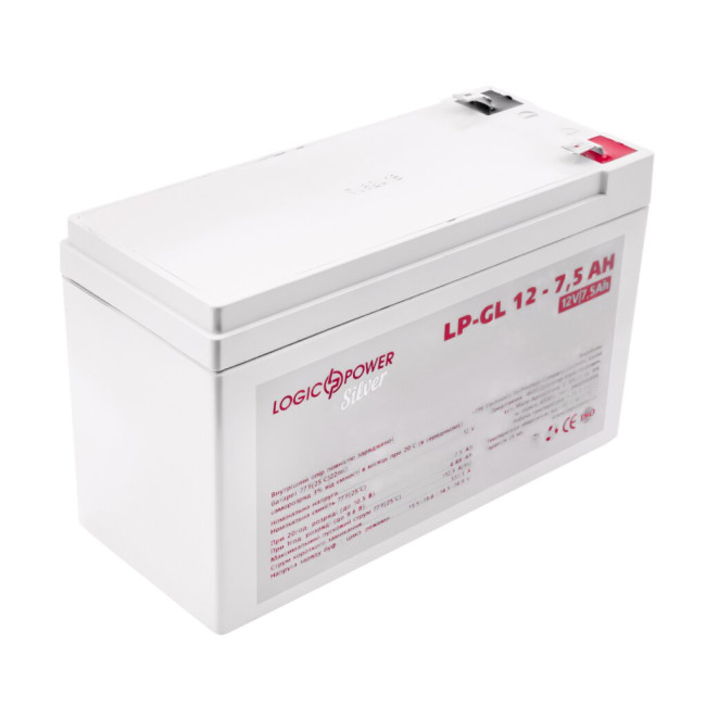Аккумулятор гелевой LP-GL 12V - 7.5 Ah Silver