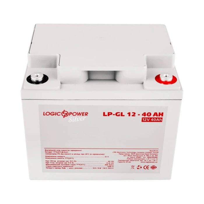 Аккумулятор гелевый LP-GL 12V-40 Ah Silver