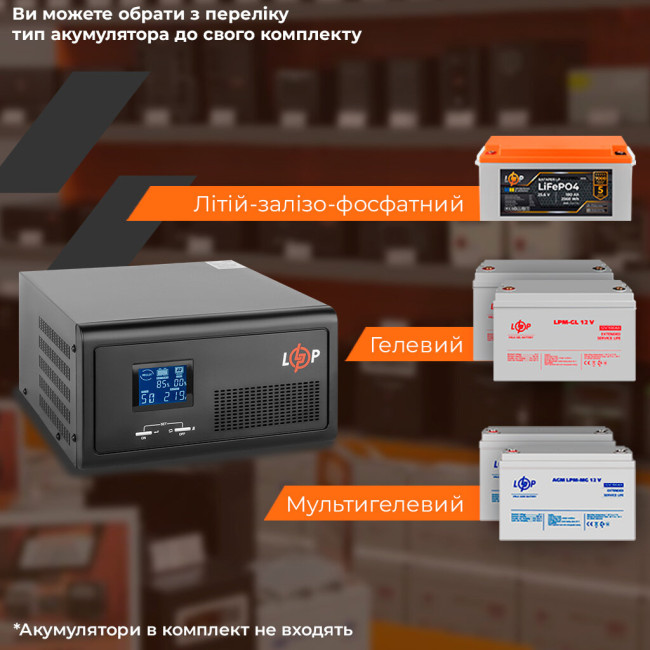 ДБЖ з правильною синусоїдою 24V LPE-B-PSW-2300VA+ (1600Вт) 1-35A