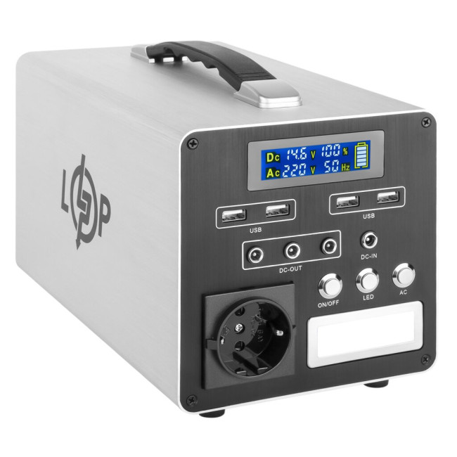 Багатофункціональна портативна зарядна станція LP CHARGER MPPT 500 (500W, 512Wh)