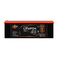 Аккумулятор LP LiFePO4 25,6V - 280 Ah (7168Wh) (BMS 200A/200А) пластик Smart BT