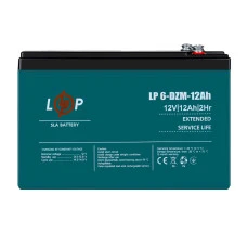Тяговый свинцово-кислотный AGM аккумулятор LP 6-DZM-12 Ah - под Болт М5