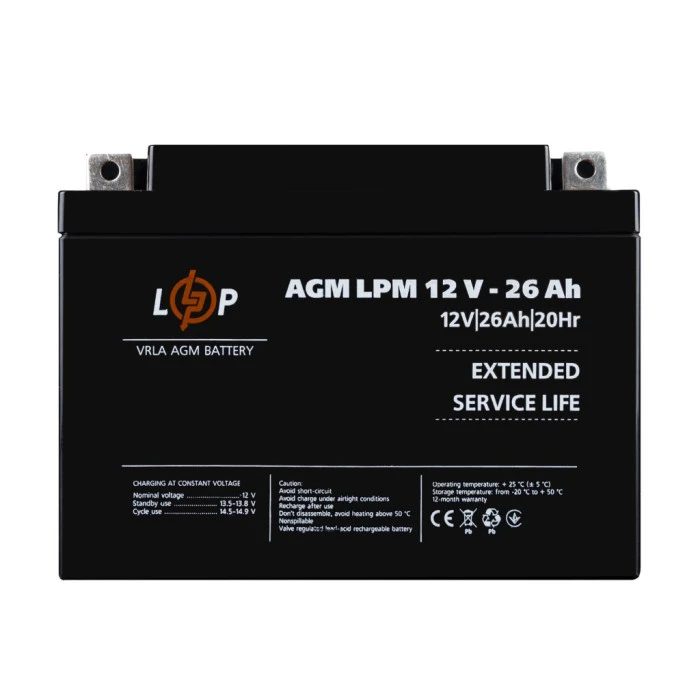 Аккумулятор AGM LPM 12V - 26 Ah