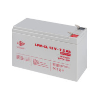 Акумулятор гелевий LPM-GL 12V - 7.5 Ah