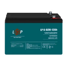 Тяговый свинцово-кислотный AGM аккумулятор LP 6-DZM-12 Ah - под Болт М5