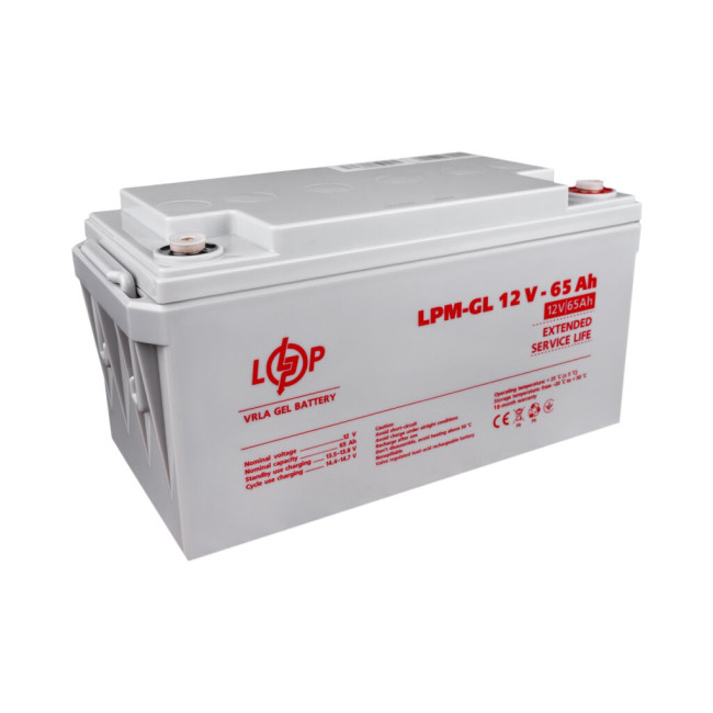 Аккумулятор гелевой LPM-GL 12V - 65 Ah