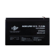 Аккумулятор AGM LPM 12V – 7.2 Ah