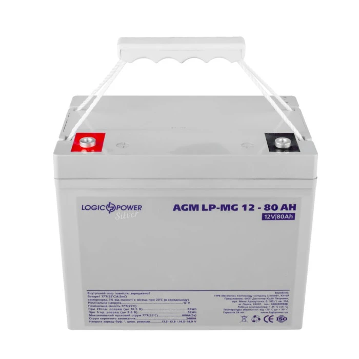 Аккумулятор мультигелевый LP-MG 12V-80 Ah Silver