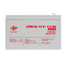 Аккумулятор гелевой LPM-GL 12V - 7.5 Ah