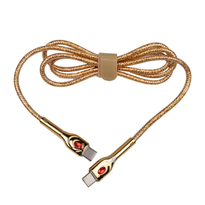 Кабель (шнур) LP USB Type-C на USB Type-C 5А 65Вт с быстрой зарядкой (QC) 1м C651MС