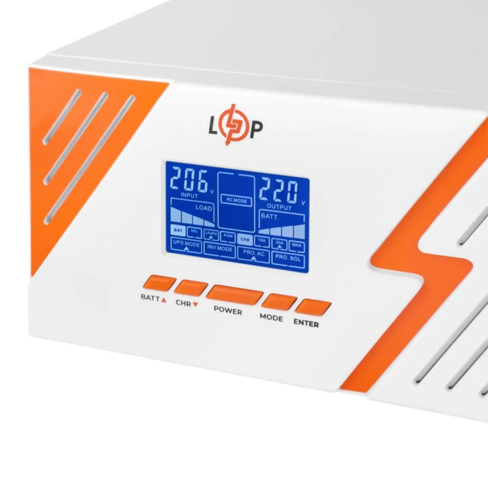 ДБЖ з правильною синусоїдою 12V LPM-PSW-1500VA (1050Вт) White