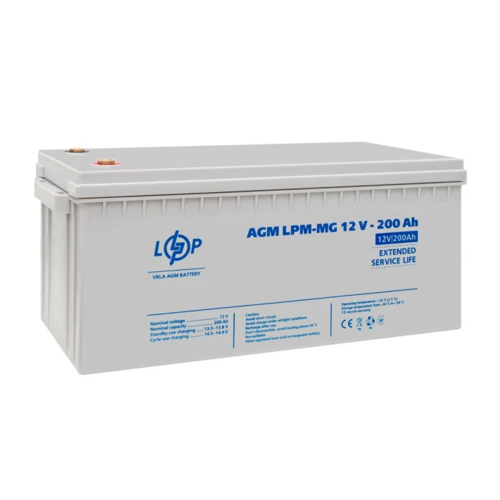 Аккумулятор мультигелевый LPM-MG 12V - 200 Ah