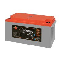 Акумулятор LP LiFePO4 12,8V - 160 Ah (2048Wh) (BMS 100A/80А) пластик Smart BT