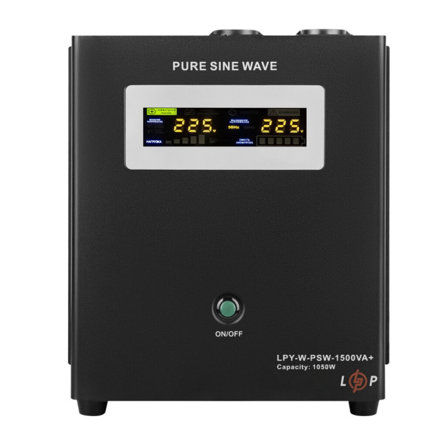 ДБЖ з правильною синусоїдою 24V LPY-W-PSW-1500VA+(1050Вт)10A/15A