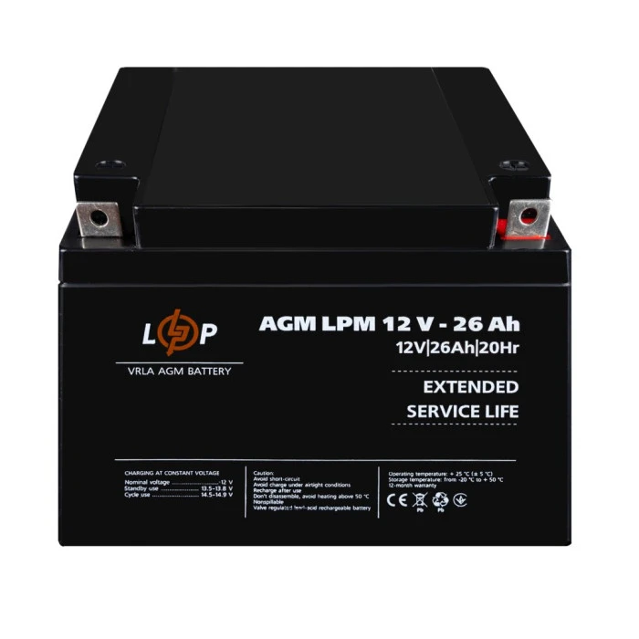 Аккумулятор AGM LPM 12V - 26 Ah