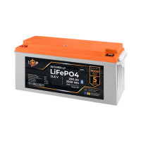 Аккумулятор LP LiFePO4 12,8V - 200 Ah (2560Wh) (BMS 200A/100А) пластик Smart BT
