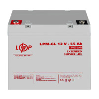 Аккумулятор гелевой LPM-GL 12V - 55 Ah