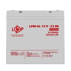 Аккумулятор гелевой LPM-GL 12V - 55 Ah