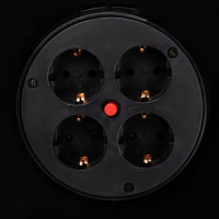 Подовжувач на котушці LP 50м (ПВС 3*1,5), 4 гнізда із заземлюючим контактом до 3.5 кВт